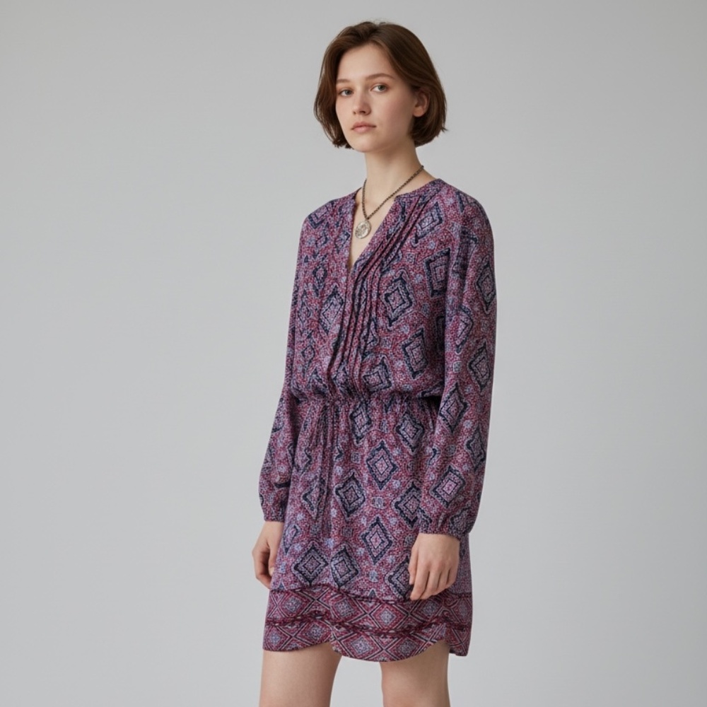 Women's Long Sleeve V-Neck Dress by GAP